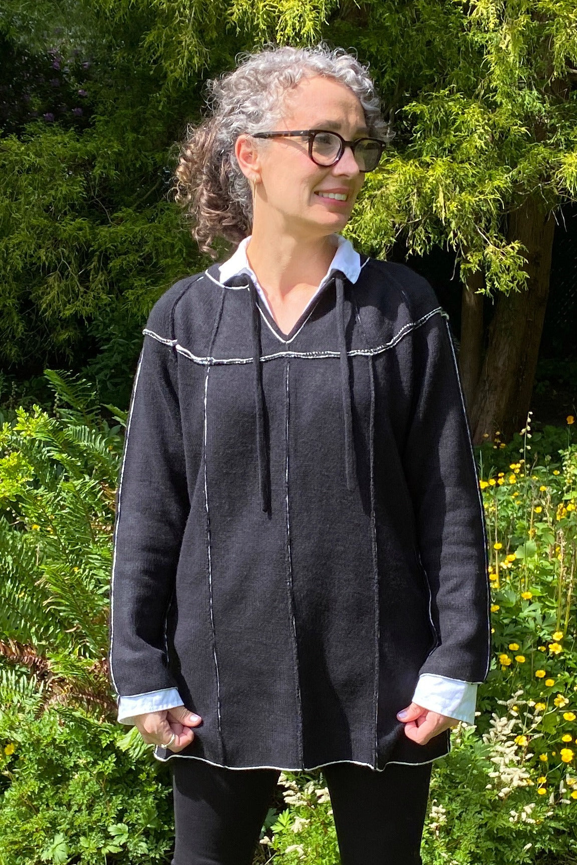 Highland Cashmere Tie Neck Tunic
