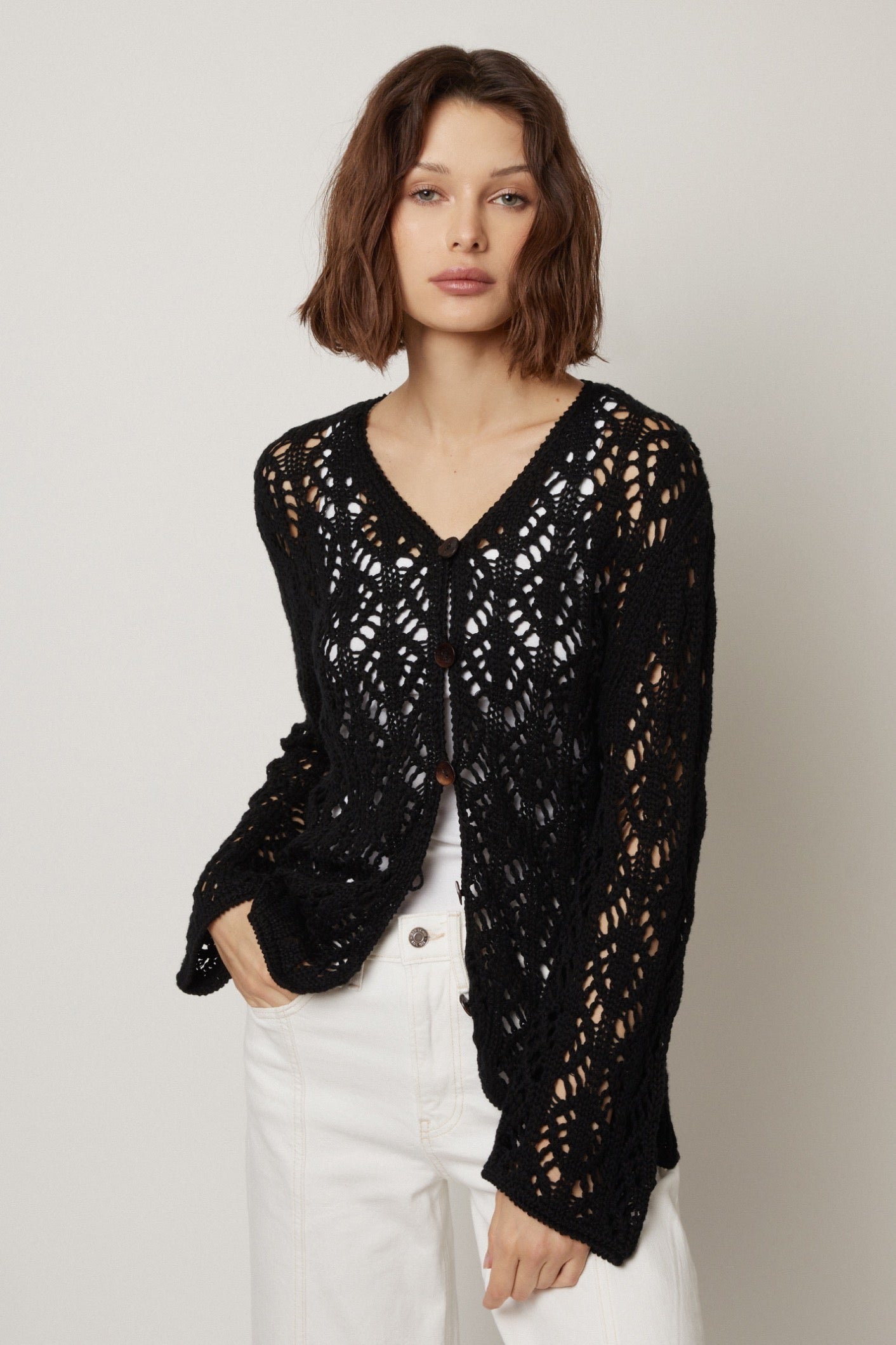 Callie Crochet Cardigan